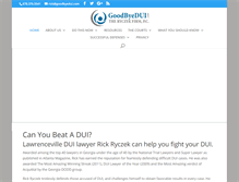 Tablet Screenshot of goodbyedui.com